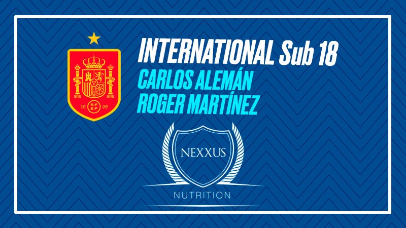 Carlos Alemán i Roger Martínez, amb la Sub-18