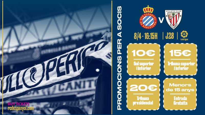 Naturaleza alguna cosa Portal Promoción de entradas para el Espanyol-Athletic