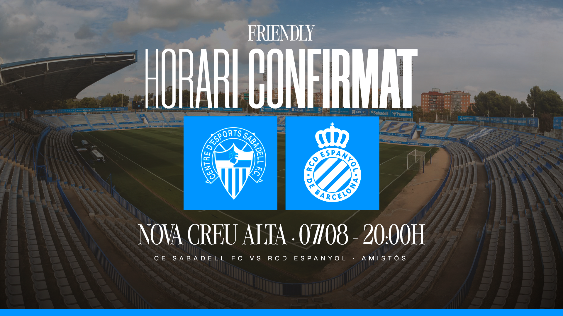 Friendly organised against CE Sabadell