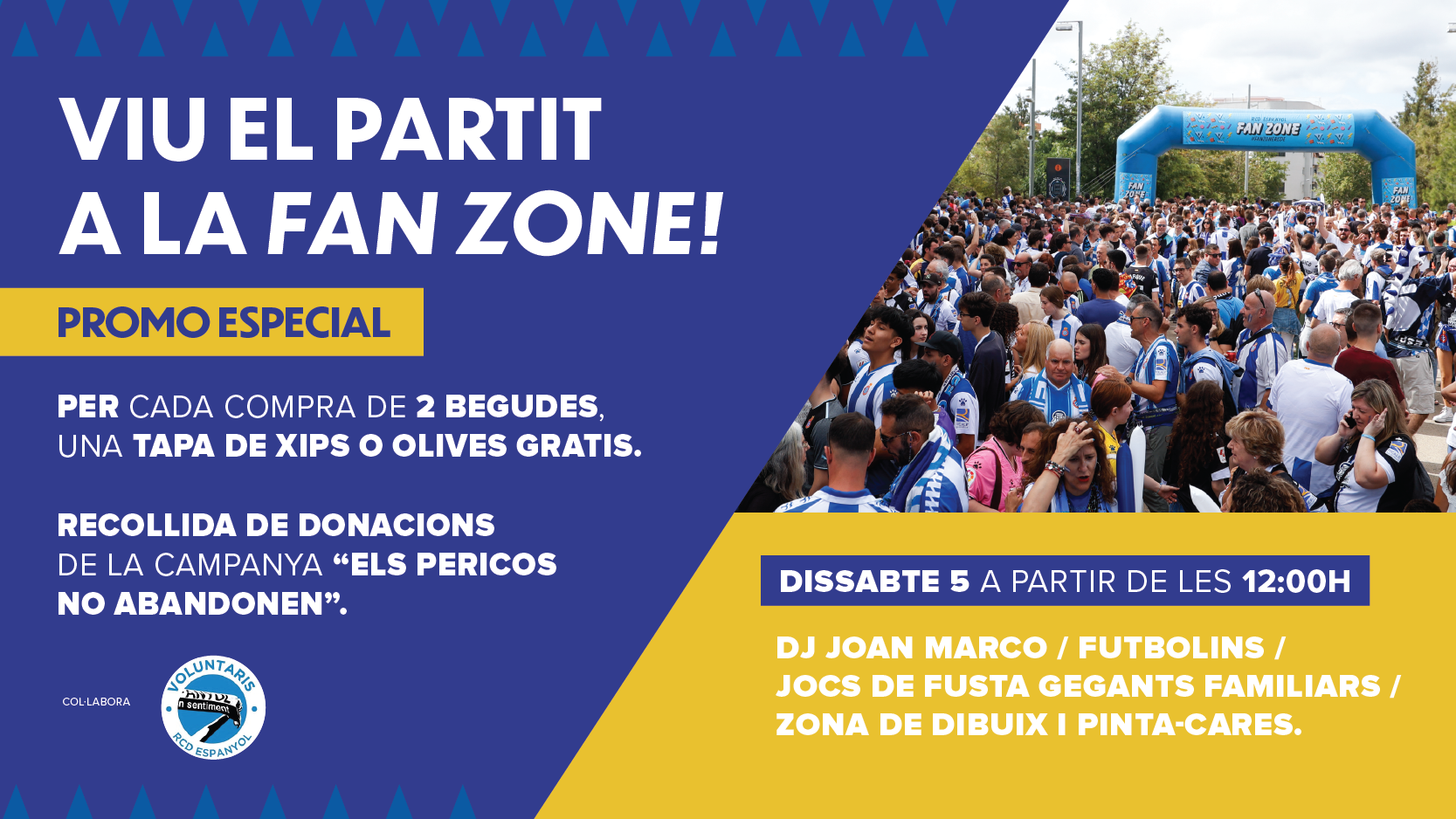 Aquest dissabte, Fan Zone a partir de les 12h!