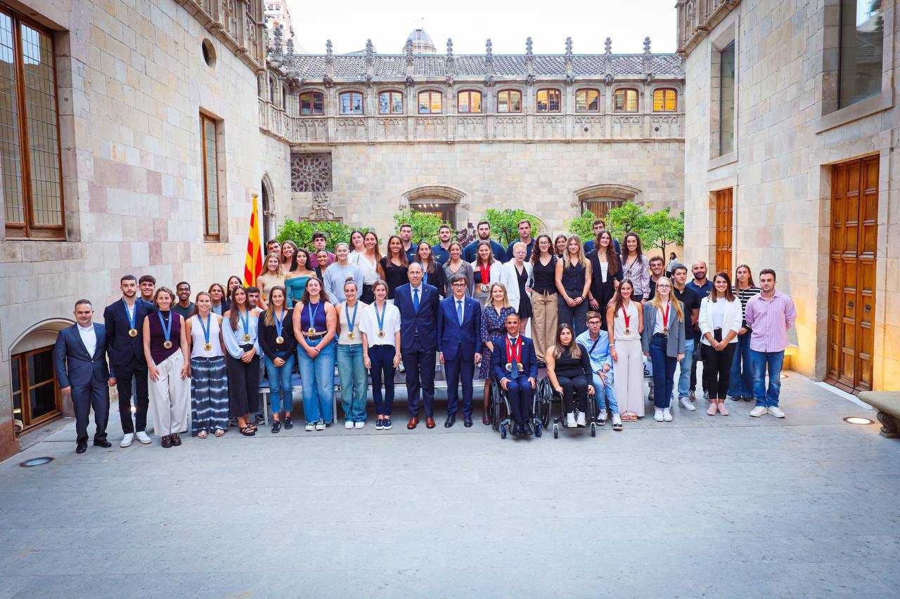 Salvador Illa recibe a los medallistas catalanes de Paris 2024