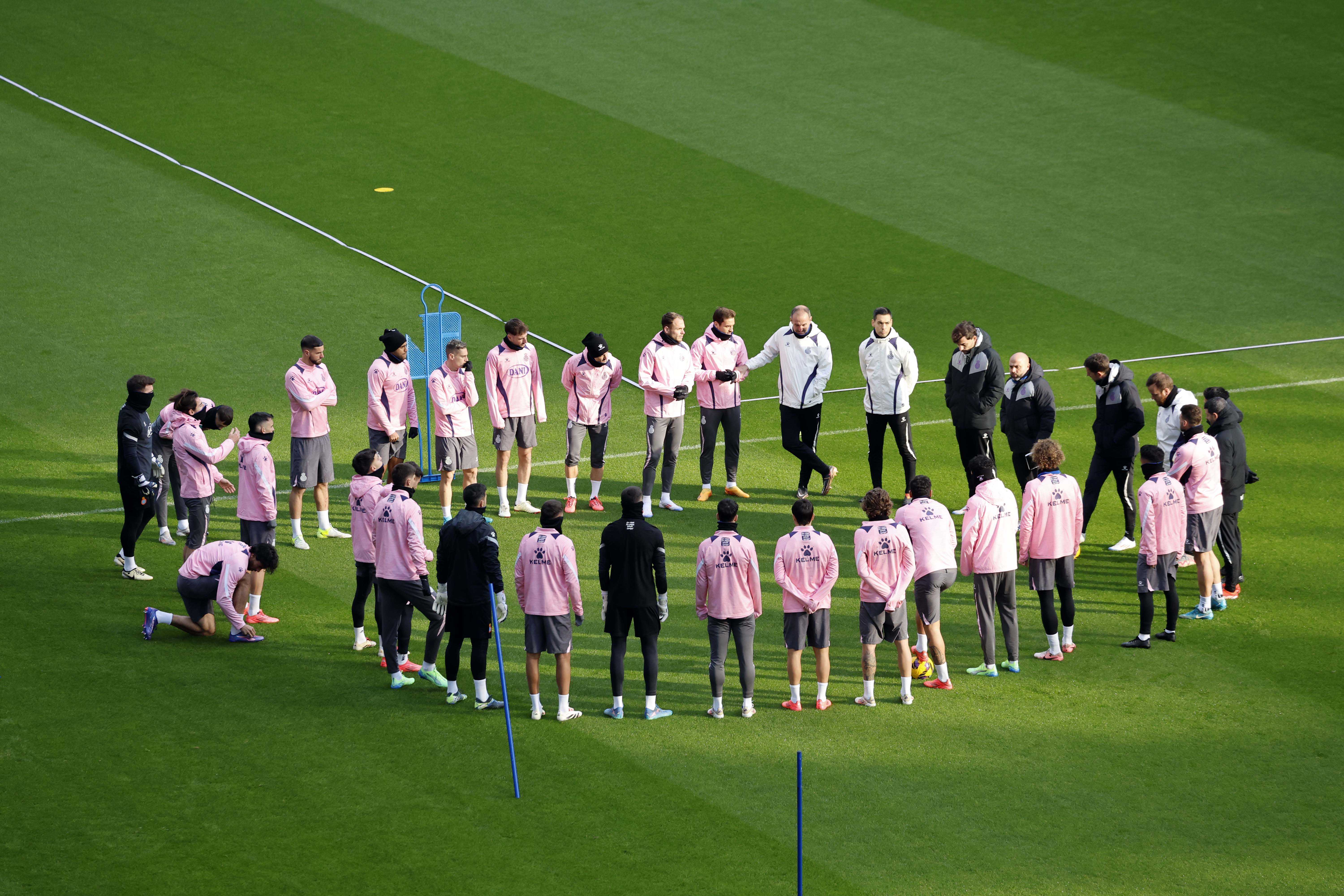 Entrenamiento en la CE Dani Jarque