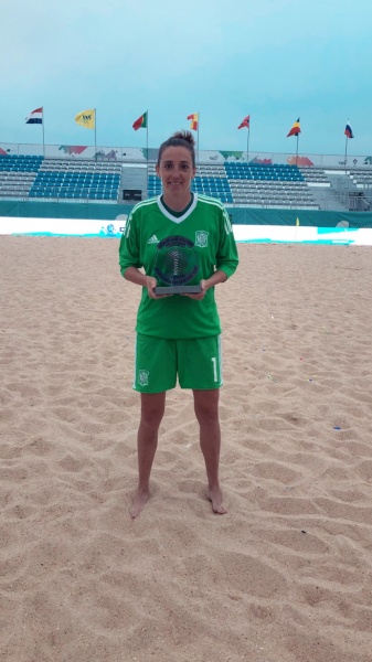 Mariajo, subcampeona de la Euro Beach Soccer Cup 2018