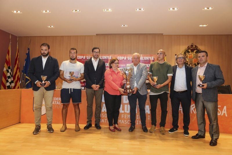 El RCD Espanyol, a la presentació de la fase final de la Copa Catalunya femenina