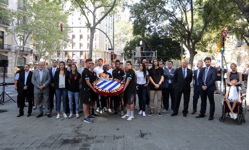 El Espanyol, presente en la Diada