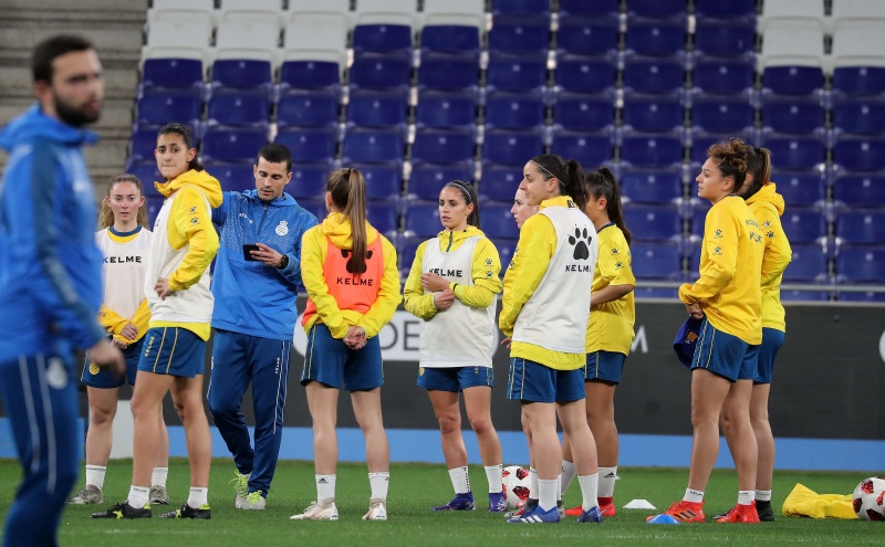 Nuevo entrenamiento en el RCDE Stadium