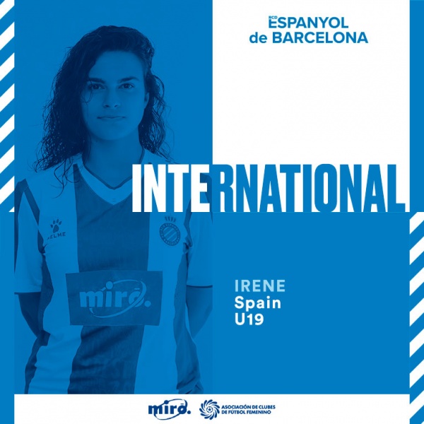 Irene López, con la Sub-19